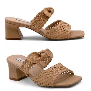 Charles David Tan Woven Sandals